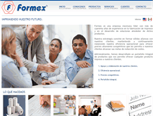 Tablet Screenshot of formex.com.mx