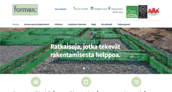 Desktop Screenshot of formex.fi