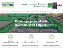 Tablet Screenshot of formex.fi