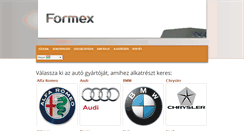 Desktop Screenshot of formex.hu