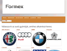 Tablet Screenshot of formex.hu